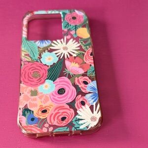 Rifle Paper Co. Floral Phone Case - Pink and Green iphone14 Pro